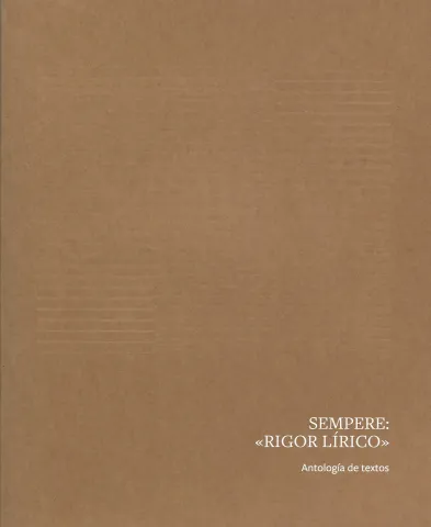 Sempere: "Rigor lírico". Antología de textos